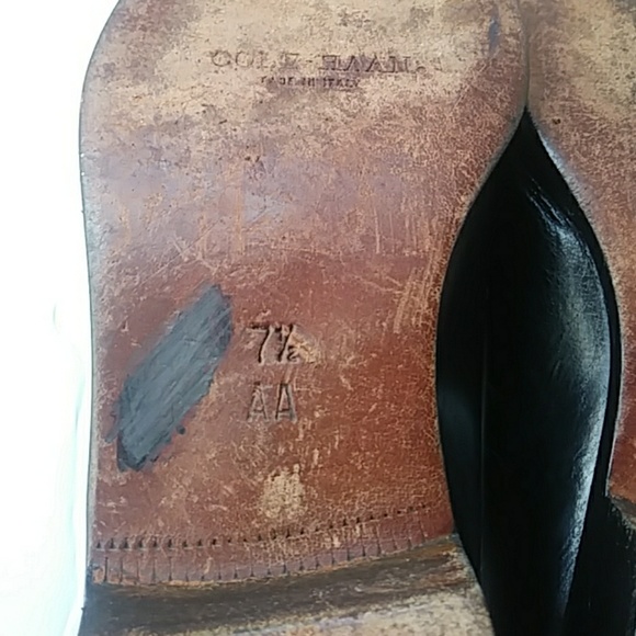 Vintage Womens Cole Haan leather black shoes Italy - Picture 7 of 7
